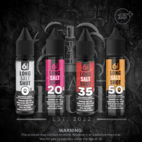 Steam Masters - Nicotine Salt Shot 6Zero 20ml Each