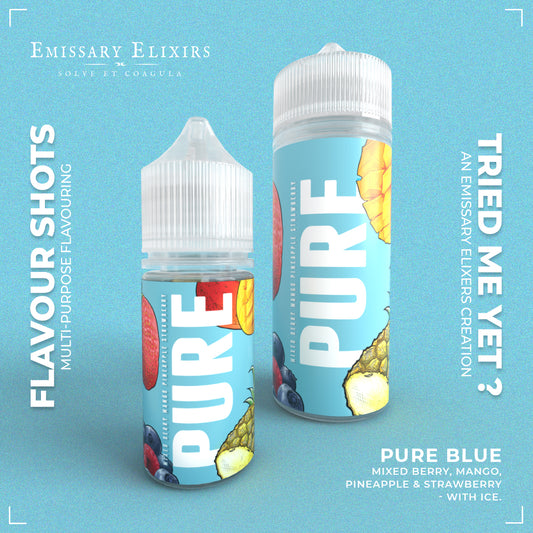 Emissary - Pure BLUE VG + Flavour Shot 120ml